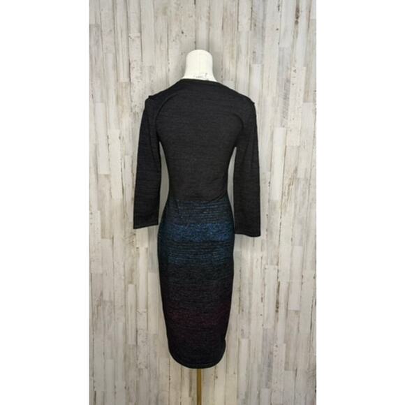 Trina Turk Women's Black Space-Dye Ombre Sweater Dress Size Small - Picture 4 of 9